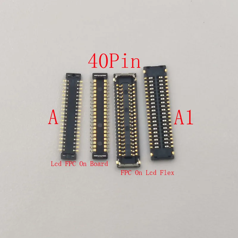 1-5 pces display lcd fpc conector plug para samsung galaxy a8 j7 2016 a810 a7 a710 j6 j8 2018 j600 j710 j510 j800 j810 a800 40pin