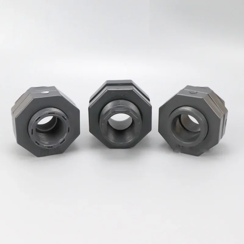 UPVC Water Tank Connector Double Socket Joint High Pressure Plastic Water Tower Fitting Aquarium Adapter with Internal Thread