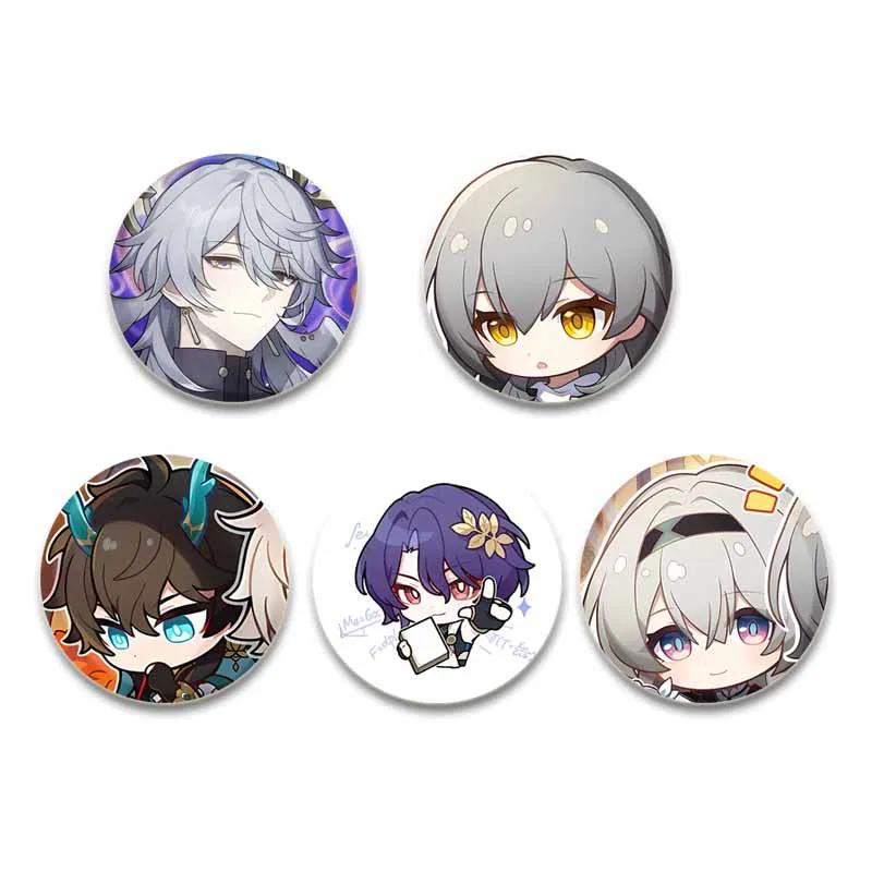 32/44/58 مللي متر الساخن لعبة هونكاي: ستار السكك الحديدية شخصية بوثيل زر دبوس لطيف دان هنغ بروش الكرتون شارة ألعاب والمعجبين جمع #2