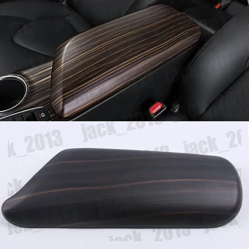 Peach wood grain Inner Armrest Box Decor Cover Trim For Toyota C-HR CHR 2016-2019- car accessories