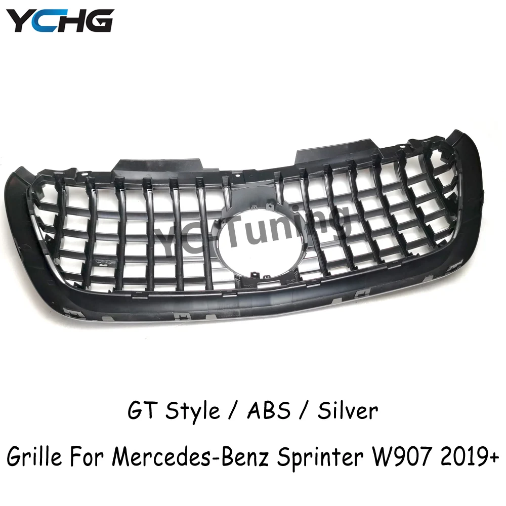 W907 GT Panamericana Front Bumper Hood Grid Grille For Mercedes Benz Sprinter W907 Universal Version Grille 2019+