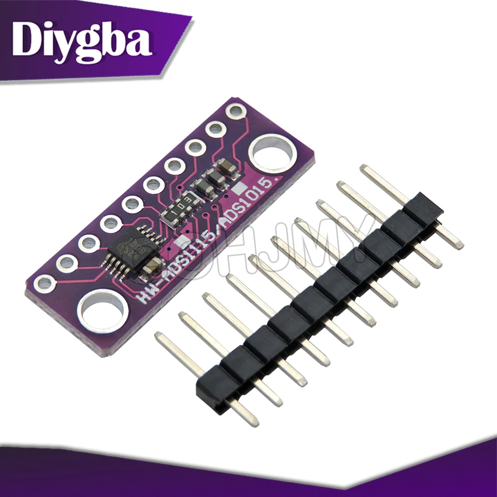 ADS1115 16Bit ADC 4 قنوات تناظرية إلى وحدة تحويل الإعلانات الرقمية تضخيم قابل للتعديل DIYGBA