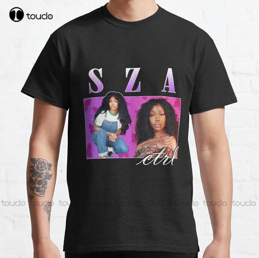 Sza Retro Vintage Hip Hop Tee 90'S Aesthetic Classic T-Shirt Bowling Shirt Custom Aldult Teen Unisex Digital Printing Tee Shirt