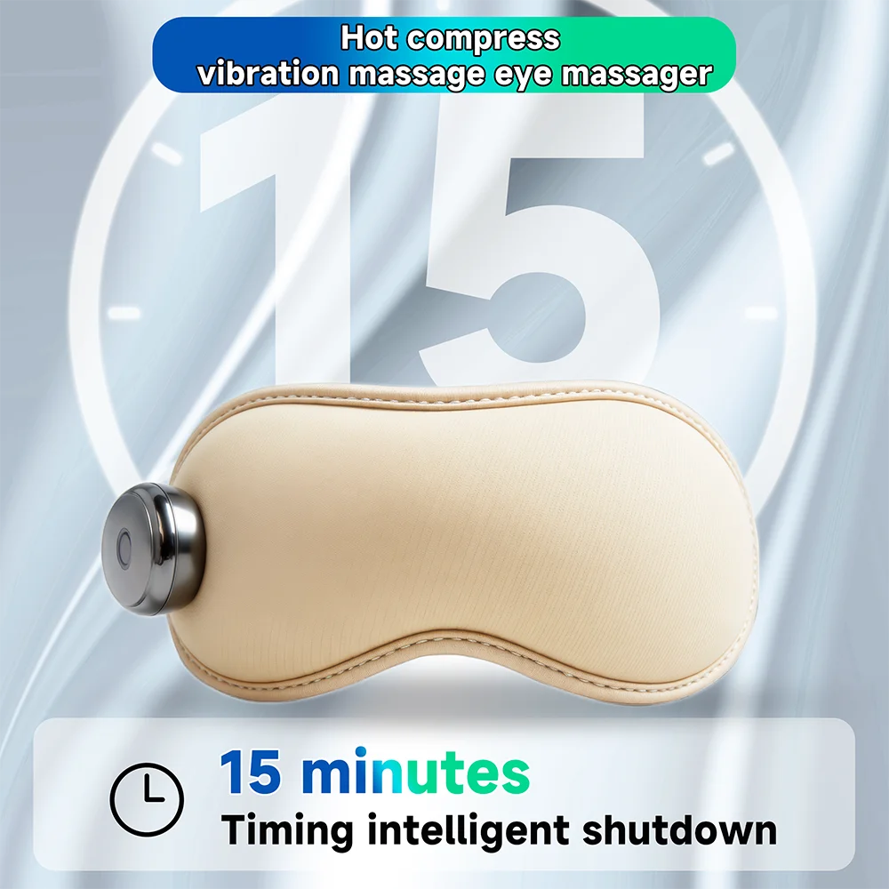 ホットセール 目元マッサージャー ストレス緩和 アイケアマシン 温熱圧迫 振動 冷却ジェル付き