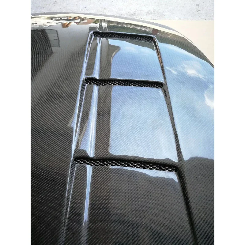 KQX Ultra Light High Strength Heat Resistant Carbon Fiber Bonnet Racing Exterior Parts Fit Sedan SUV Custom Mod Hood