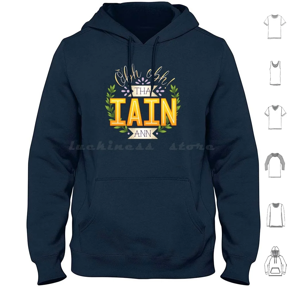 Funny Iain Scottish Gaelic Illustration Hoodies Long Sleeve Scotland Scottish Gaelic Script Nature Scots Monster Whisky