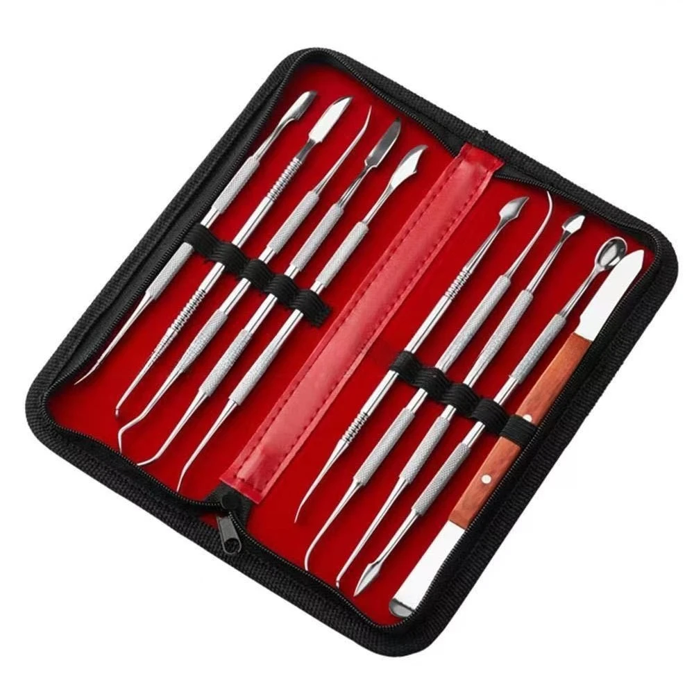 3×10pcs/Box Dental Wax Knives Kit Spatula Plaster Knife Practical Versatile Teeth Wax Carving Tool Set Dentistry Instrument Tool