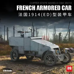 Copper State Models CSM35013 1/35 French Armored Car Modele 1914 (Type ED) Model Kit