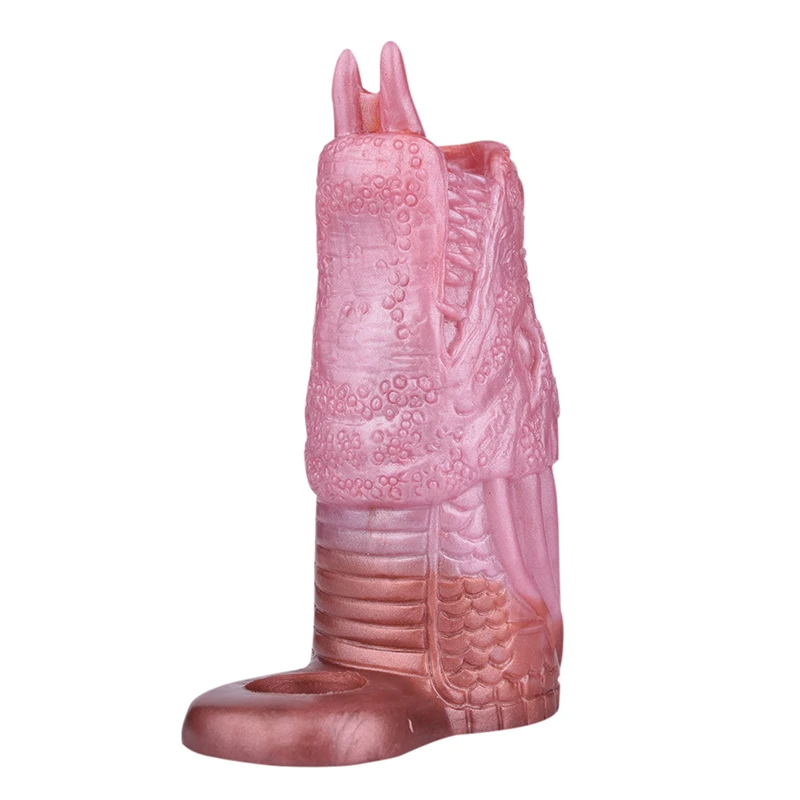 Gode Dragon en silicone pour femme, agrandisseur de pénis, manchon de pénis, couvre-bite, masturbateur, jouets sexuels pour adultes, chatte, anal, prostate, sex-shop, 14x5.3cm