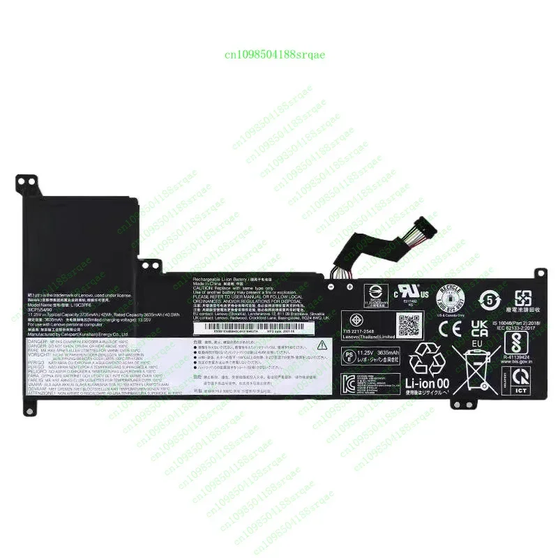 

Новый аккумулятор L19L3PF4 L19C3PF6 для Lenovo Ideapad 3-17IML 3-17ADA05 S350"% тест"