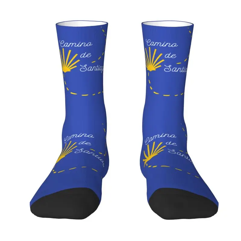 Custom Camino-de-santiago-camino-de-santiago-scallop-mens-t-shirt Men Women Crew Socks Unisex Cool 3D Print Dress Socks