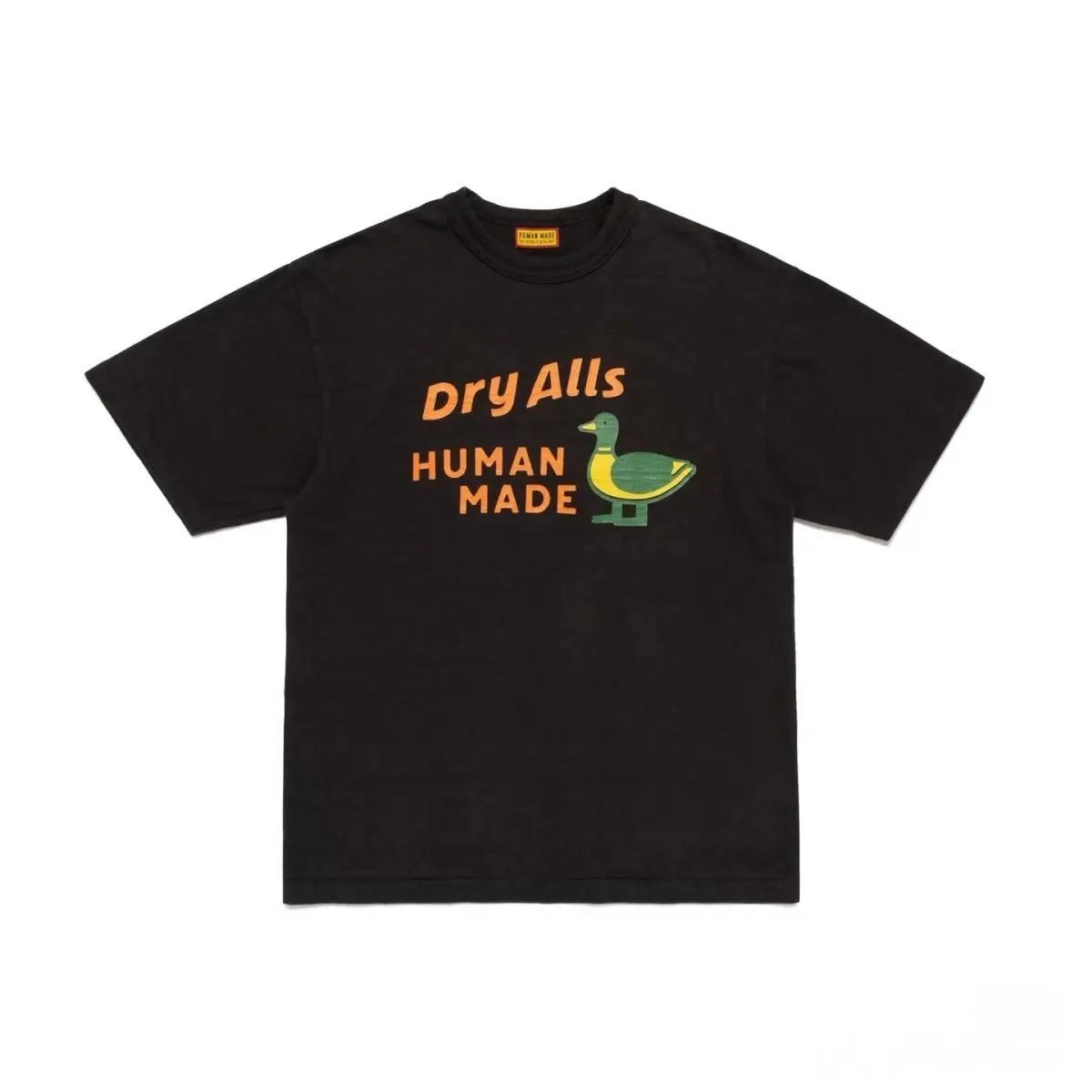 2026 Human Made Graphic Tee Slub Cotton Tubular Seamless Couple Matching Summer Casual