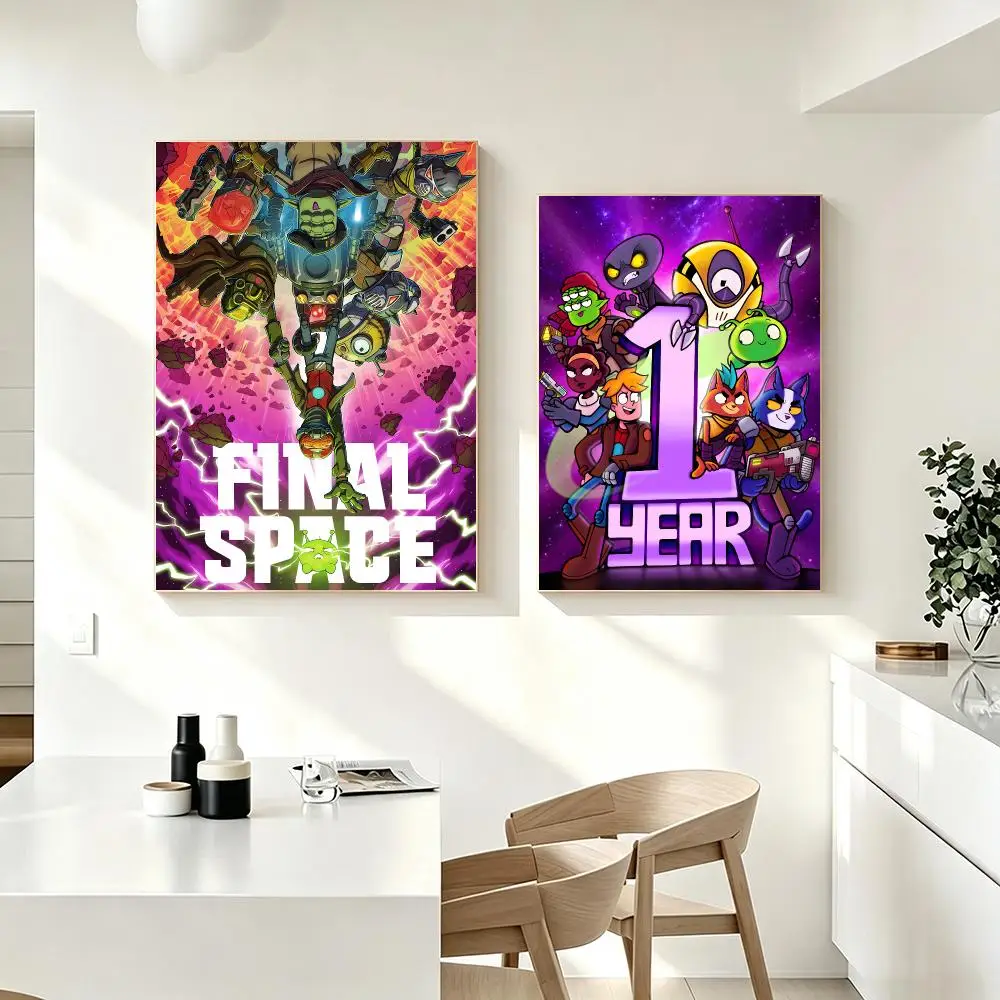 Animation Final Space Poster Poster HD Printing Fresh Elegant Style Wall Art Home Decor For Living Room Bedroom Gift