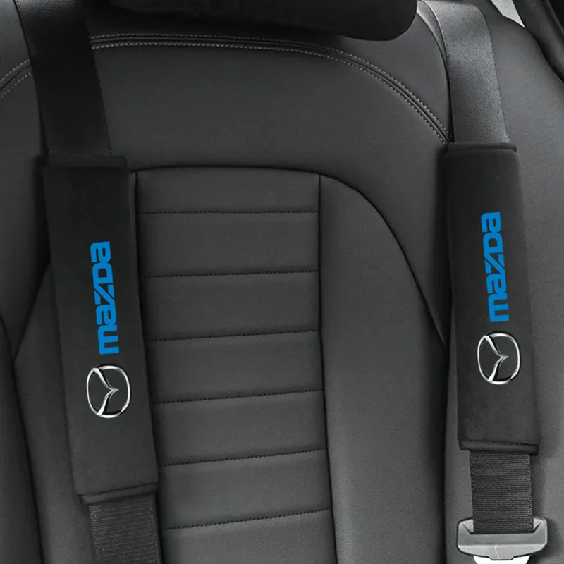 

Car Styling Seat Belt Cover Leather Seatbelt Shoulder Strap Protector Pads For Mazda MX3 MX5 CX5 626 M3 MP BM GL 2 CX-7 CX30 CX4