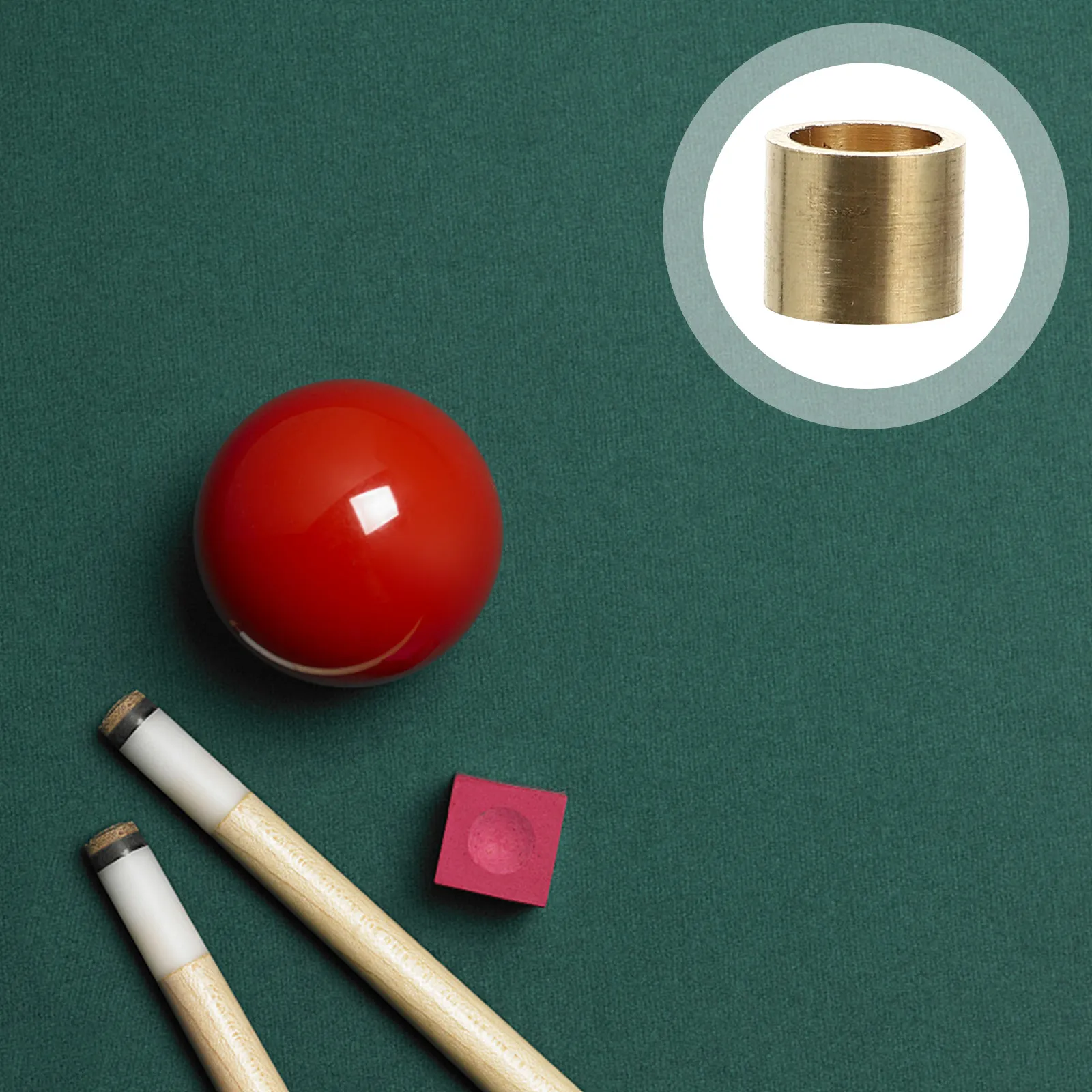 

20Pcs Copper Billiard Cue Hoops Small Lightweight Pool Cue Ferrules Replacement Parts for Snooker Players Snooker Pool Parts