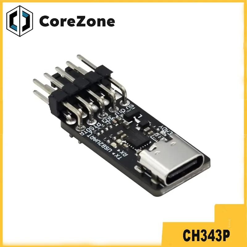 CH343P Type-C USB to Serial/TTL UART Module 3.3V 5V Switch Instead CH340