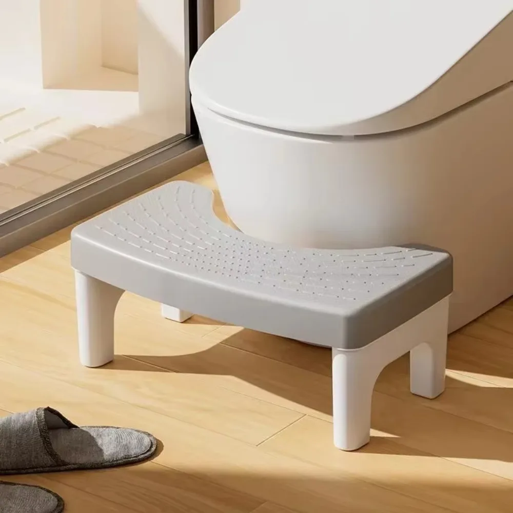 Anti Slip Toilet Stool Bathroom Footrest Squatting Toilet Footstool Non Slip Step Stool for Pregnant Women Kids Adults Elderly