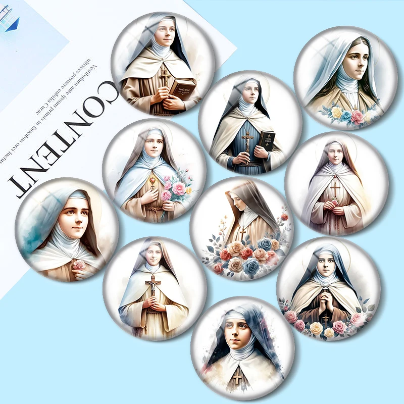 

Bible Missionaries 12/18/20/25mm glass cabochon necklace bracelet pendant rings for jewelry demo earrings back Making findings