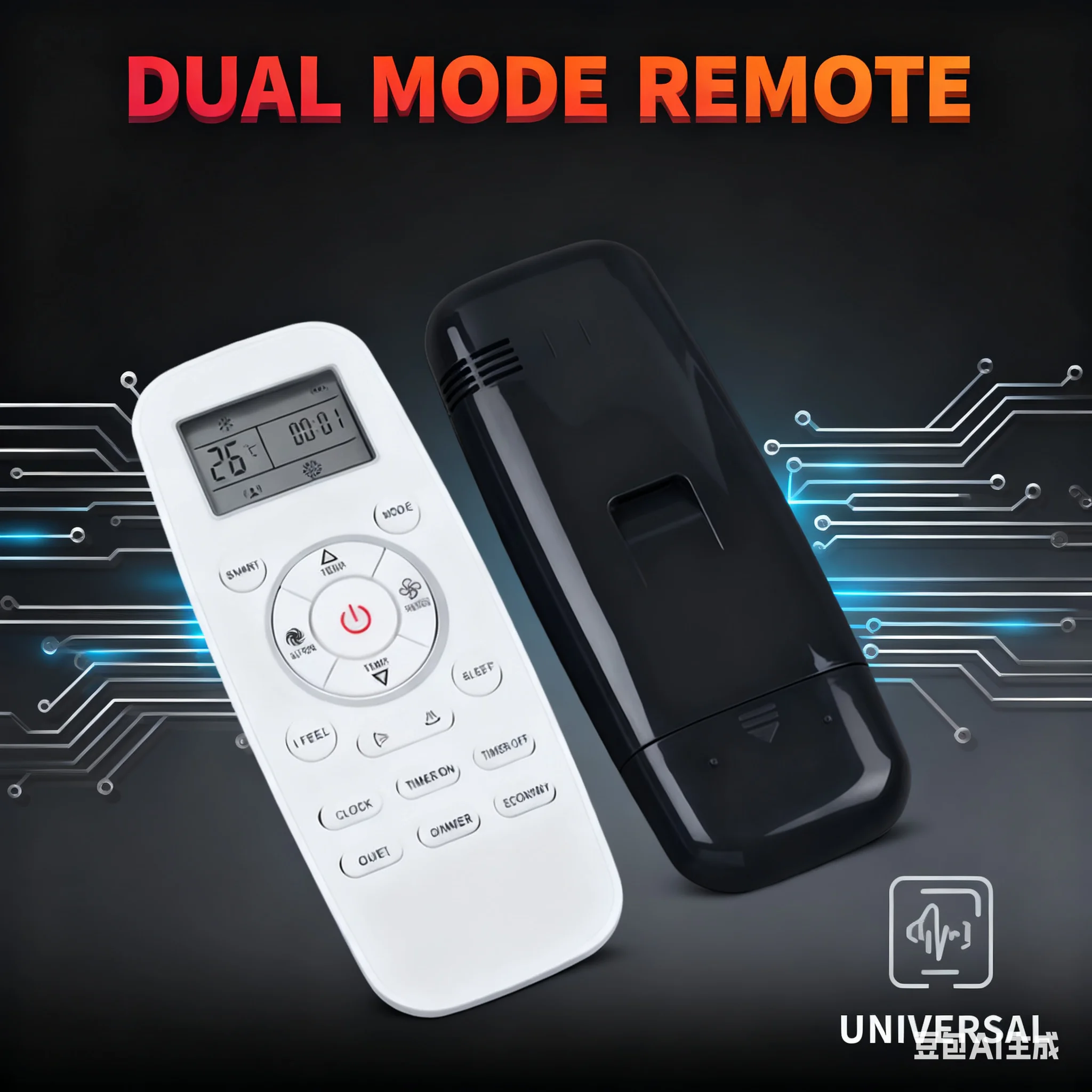 For HISENSE, AC Remote Replacement for DG11L1-03/DG11L1-01, English Version, Universal, No Programming.