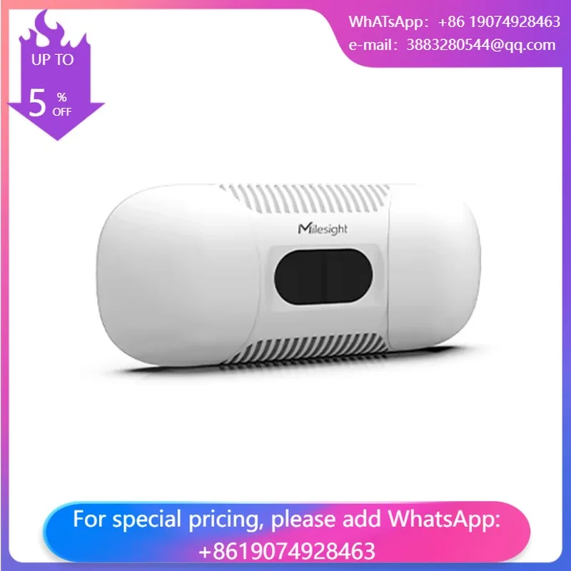 Milesight VS135-P ToF People Counter 99.8% Accurate IP65 6.5m Ceiling Retail Airport Supermarket PoE Version GDPR-compliant
