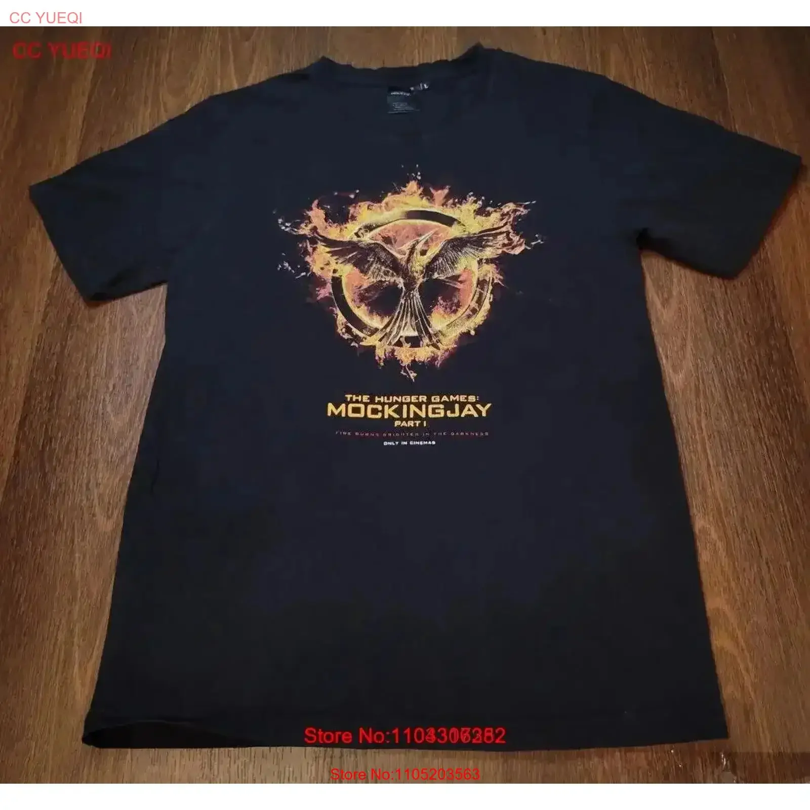 2014 Licensed The Hunger Games Mocking Jay Part 1 Movie Promo T Shirt Mens Medium M vintage Washed Casual fashion