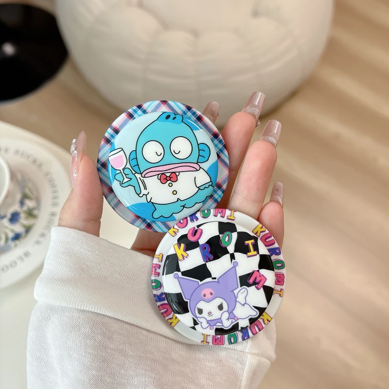 

Милый Sanrio Kuromi Hangyodon для Magsafe, магнитный чехол для телефона Griptok Grip Tok, подставка для iPhone, складной чехол для беспроводной зарядки, держатель