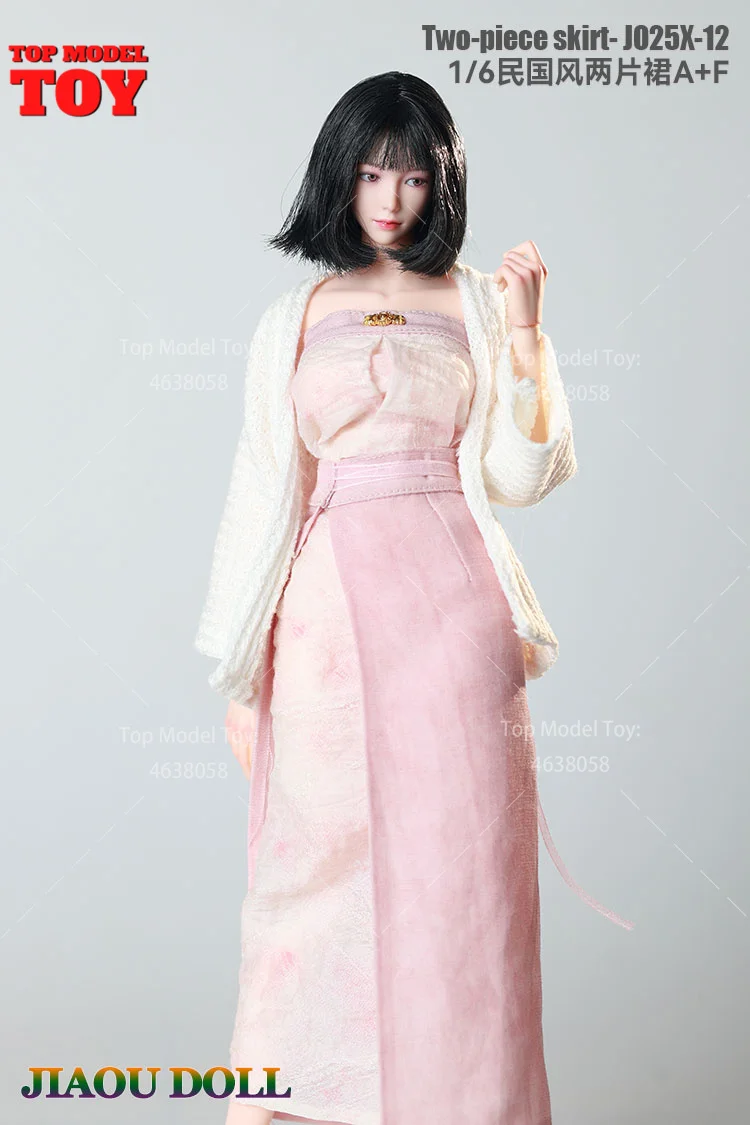 JIAOUDOLL JO25X-12 1/6 deux pièces jupe pull manteau vêtements accessoire modèle adapté 12 ''femme soldat figurine corps poupées