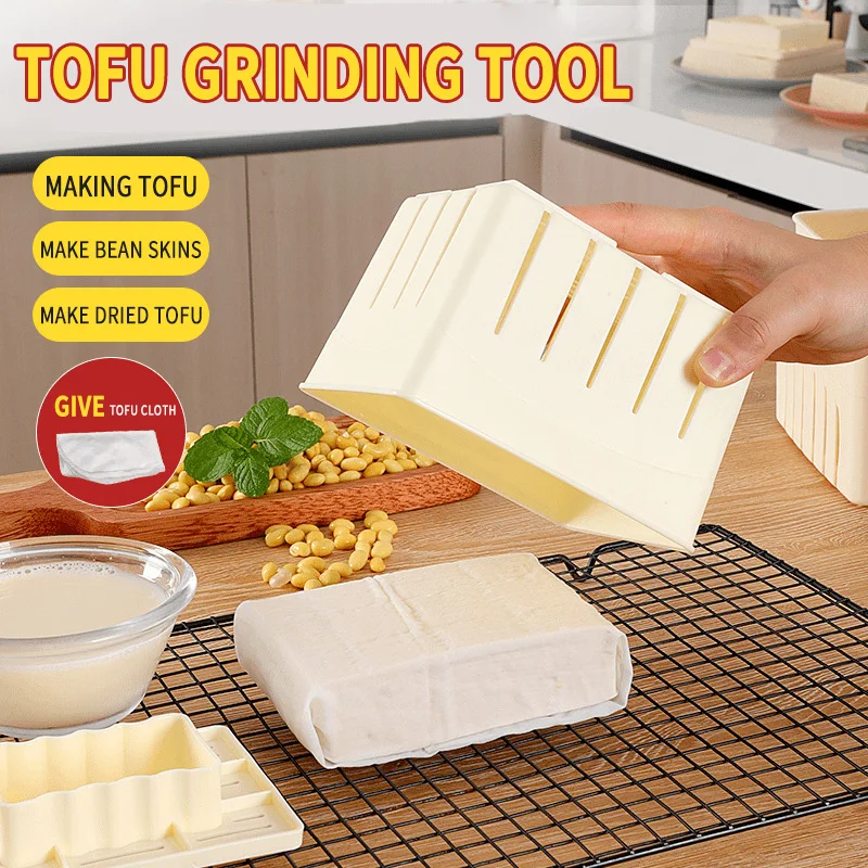 

DIY Tofu Mold Kitchen Cooking Tool Set Kitchen Gadgets Homemade Plastic Tofu Press Mould Soybean Curd Tofu Making Mold 3 Sizes