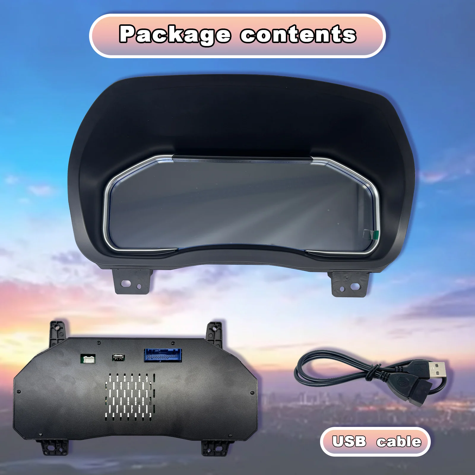 12.3’’ digital instrument cluster for Chevrolet Suburban Tahoe Silverado GMC SIERRA Yukon dashboard speedometer gauge, Carplay