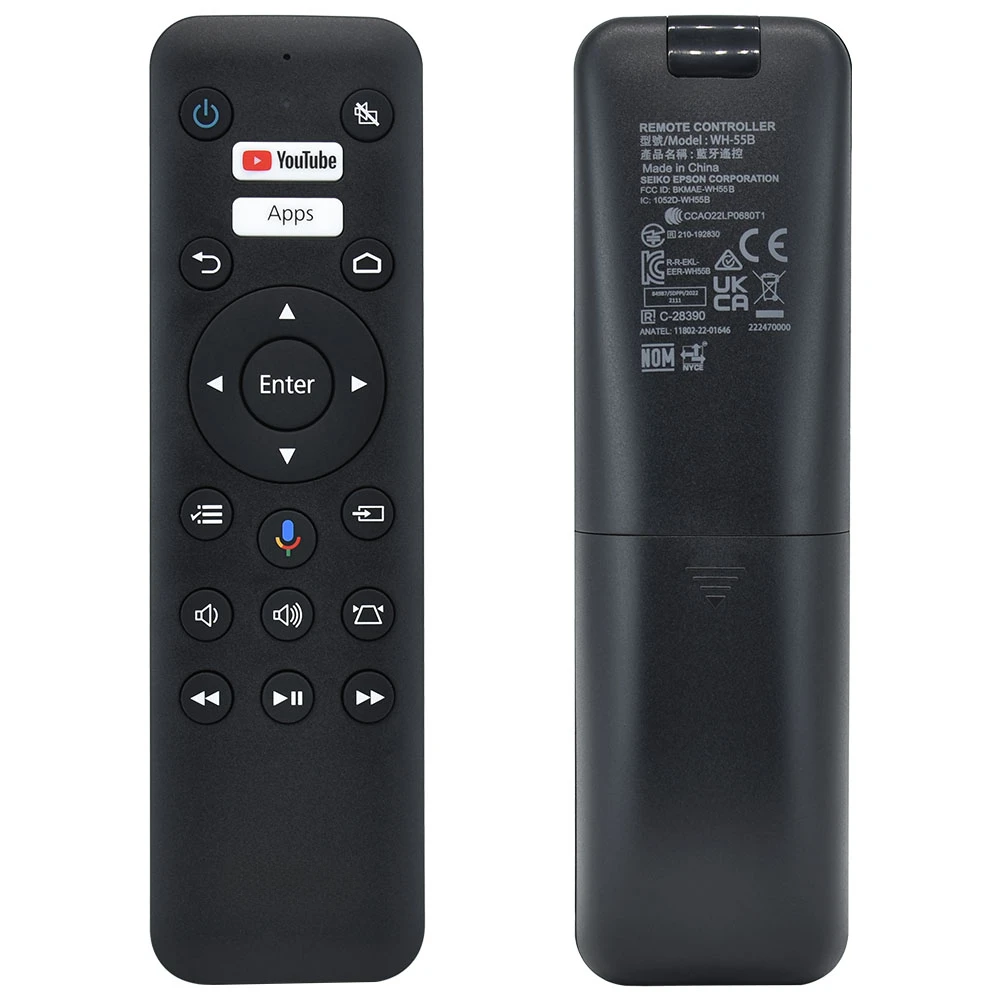 New Original WH-55B For Epson Projector Bluetooth Voice Remote Control ELPAP12 EH-TW5700 EH-TW6250 EF-100B/100W