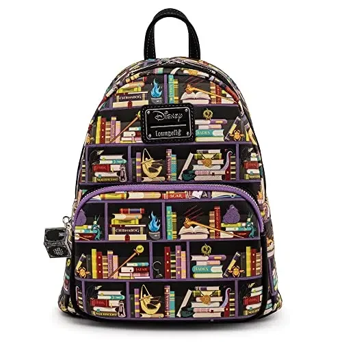 

Disney Villains Books Womens Double Strap Shoulder Bag Purse Stitch Lady Bags Sequin Minnie Schoolbag Handbag for Girls