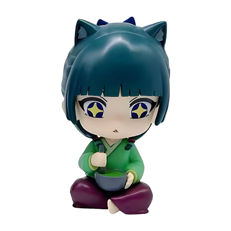 Neue The Apothecary Diaries Maomao Jinshi Mini Figur Anime Peripherie Kawaii Sitzende Spielzeug Desktop Auto Ornamente Modell Geschenke