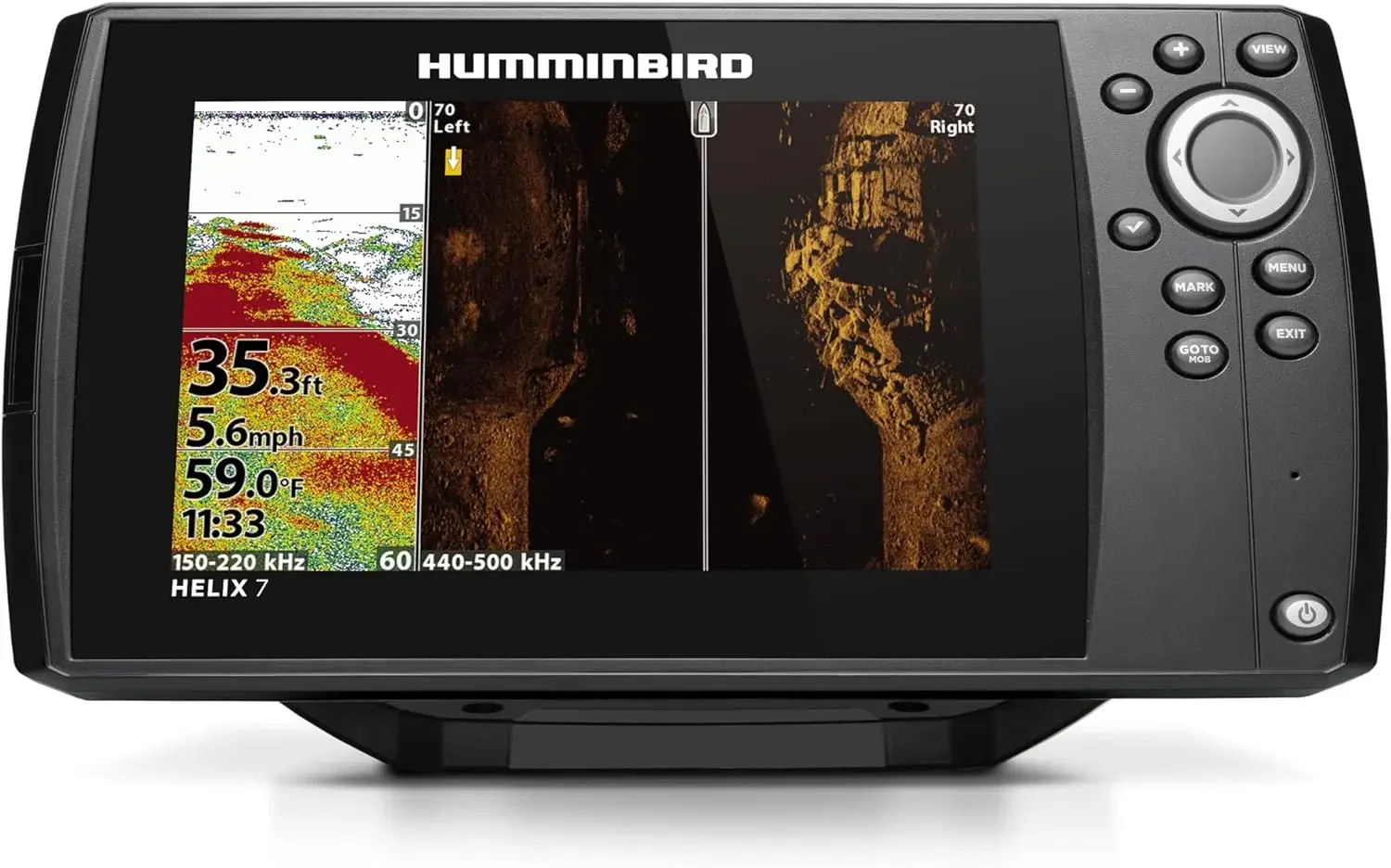 Fishfinder and Sonar Transducer, Vivid Scanning Sonar Color Palettes