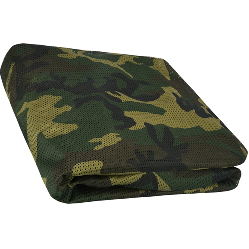 Durable Camouflage Fabric Sunshade Mesh Camping Tent Net 75D Polyester Tarp Hunting Camping Canopy Sun Shelter Moustiquaire Gear