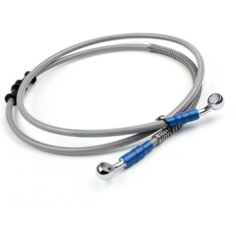 Motorcycle 40-240mm Universal Brake Oil Hose Line Banjo Fitting Stainless Steel Braided For Honda Yamaha Suzuki Kawasaki ATV