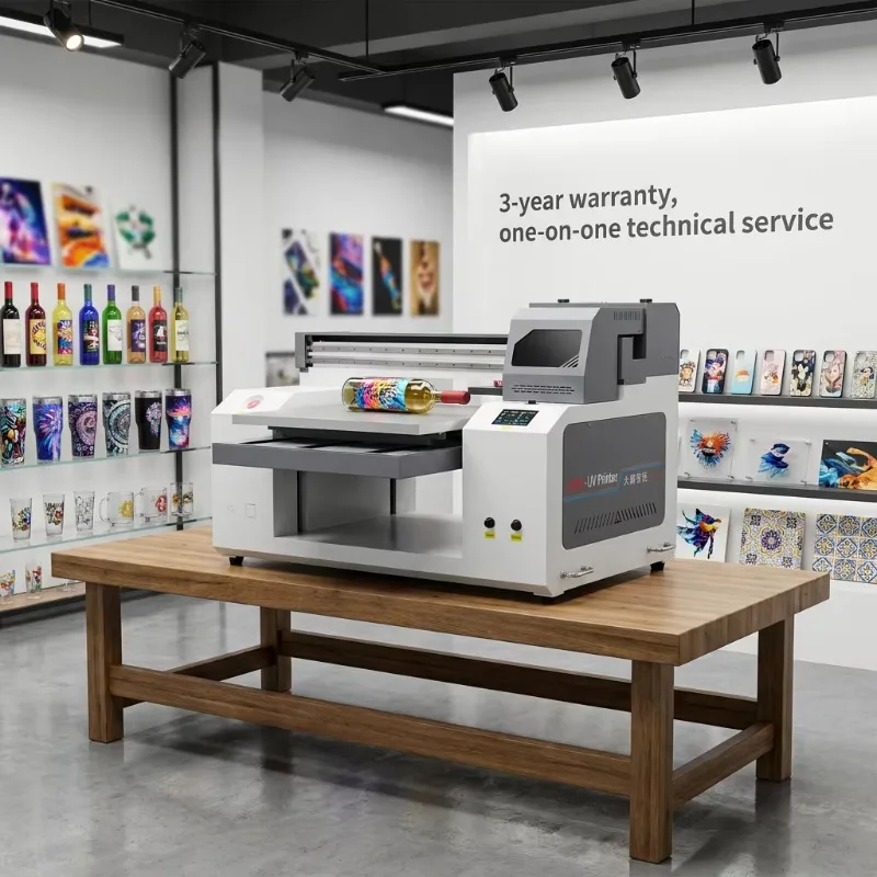Customized 3-year Warranty High Quality 6060 UV Flatbed Printer With I3200 Heads HONSON Mainboard For Acrylic Metal Leather Wood