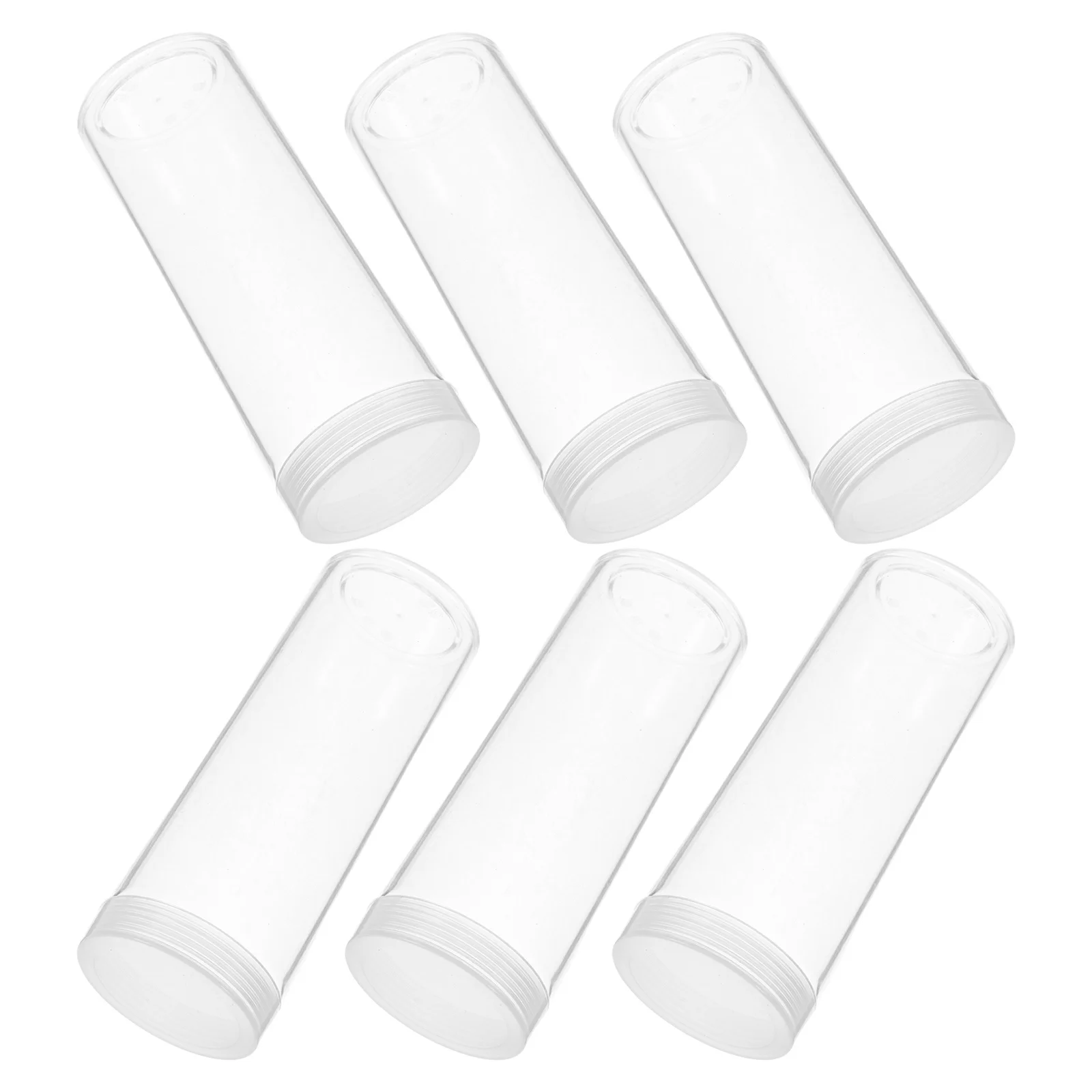 

5pcs Coin Storage Tubes Transparent Clear Plastic Airtight Empty Organizers For Coin Collection Holder Display Case Bulk Storage