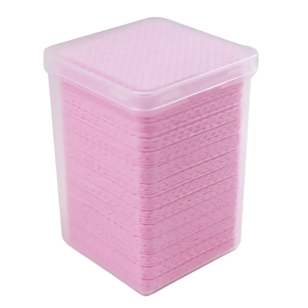 200pc Gel dissolvant de vernis à ongles lingettes nettoyant manucure dissolvant d'ongles non pelucheux coton lingettes nettoyant tampon de papier outil de maquillage en gros