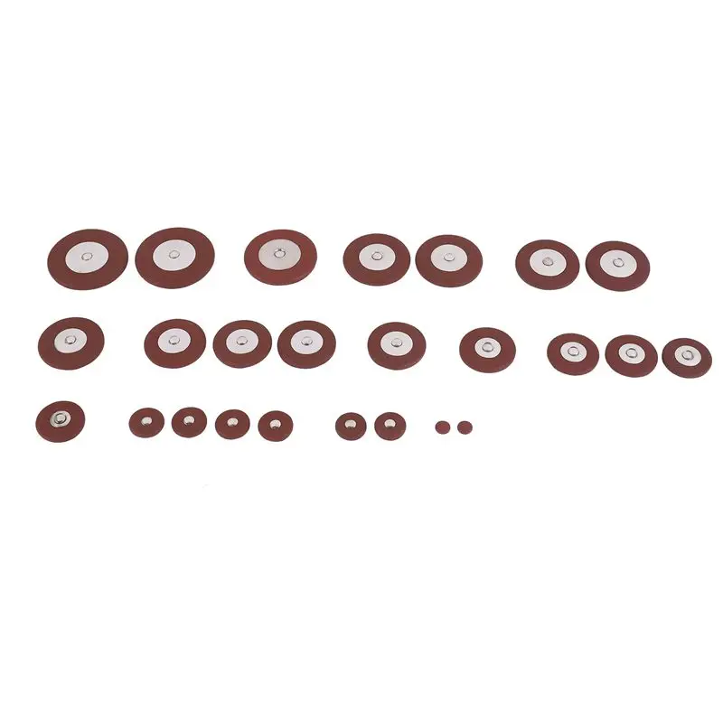 AEB0-25 Pcs Professional Leather Tenor Saxophone Pads Orange Sax Pads Replacement Woodwind Musical Instruments Parts & Accessori