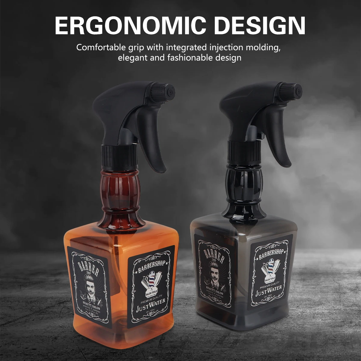 Hairdressing Retro Spray Bottle High Pressure Water Can Barber Stylist Fine Mist Sprayer Refillable Container Barber Supplies