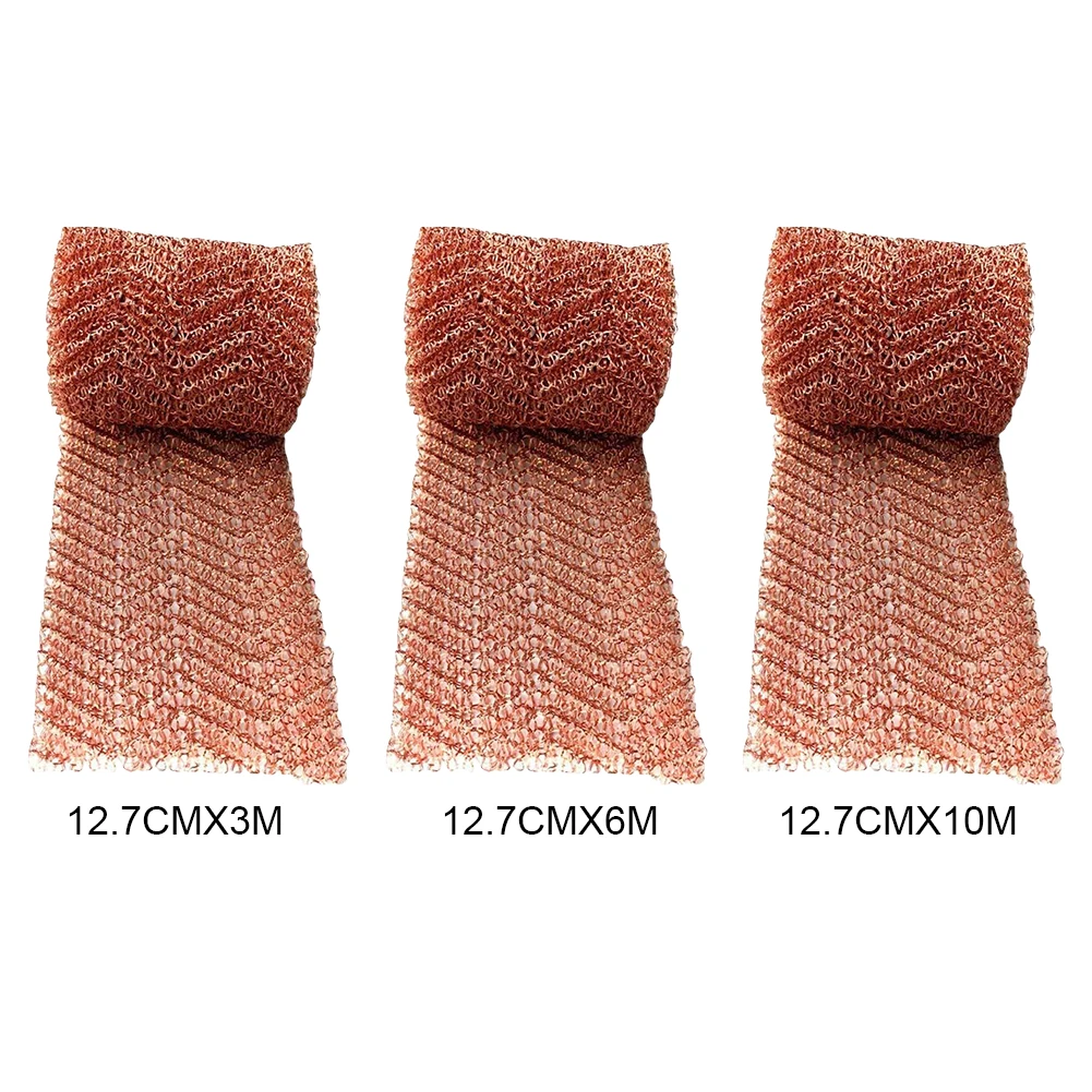 Copper Mesh Slug Repeller Rustproof Slug  Copper Net Long Lasting Slugs Expeller for Garden Plant Protection