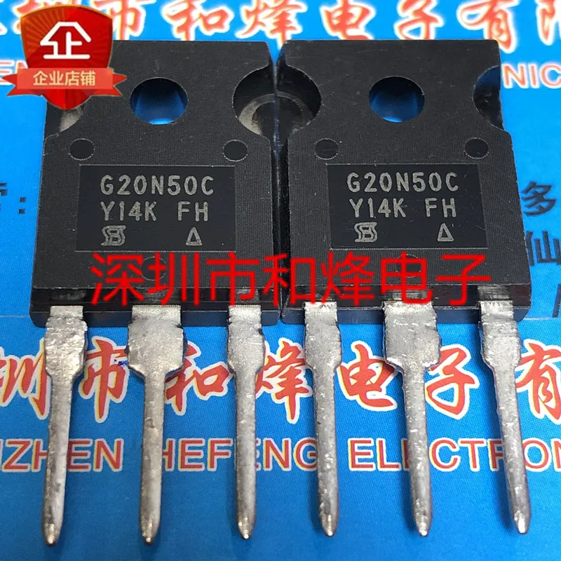 5 peças g20n50c sihg20n50c to-247 500v 20a