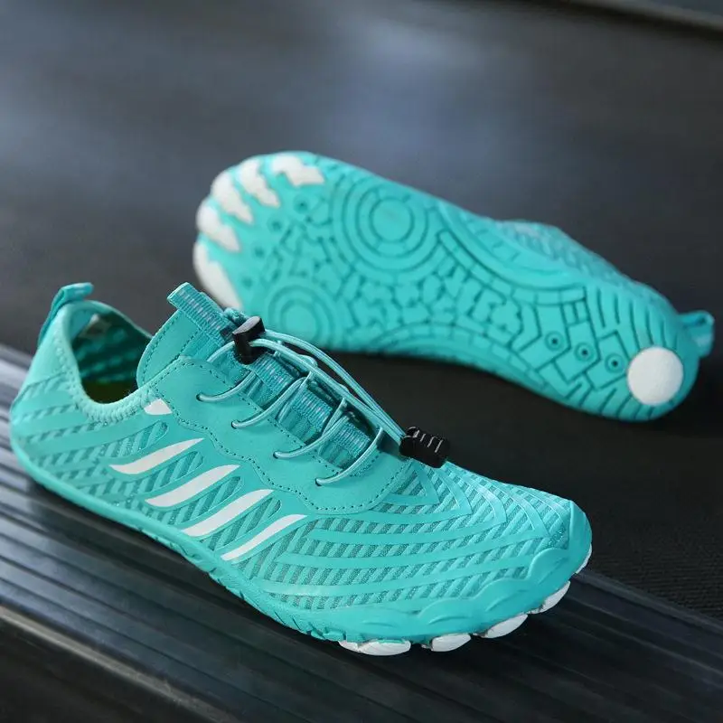 New Hot Sale Hiking Shoes Couples Bright Color Yoga Print Shoes Outdoor Five-Finger Soft Bottom Beach Swimming Shoes Breathab...