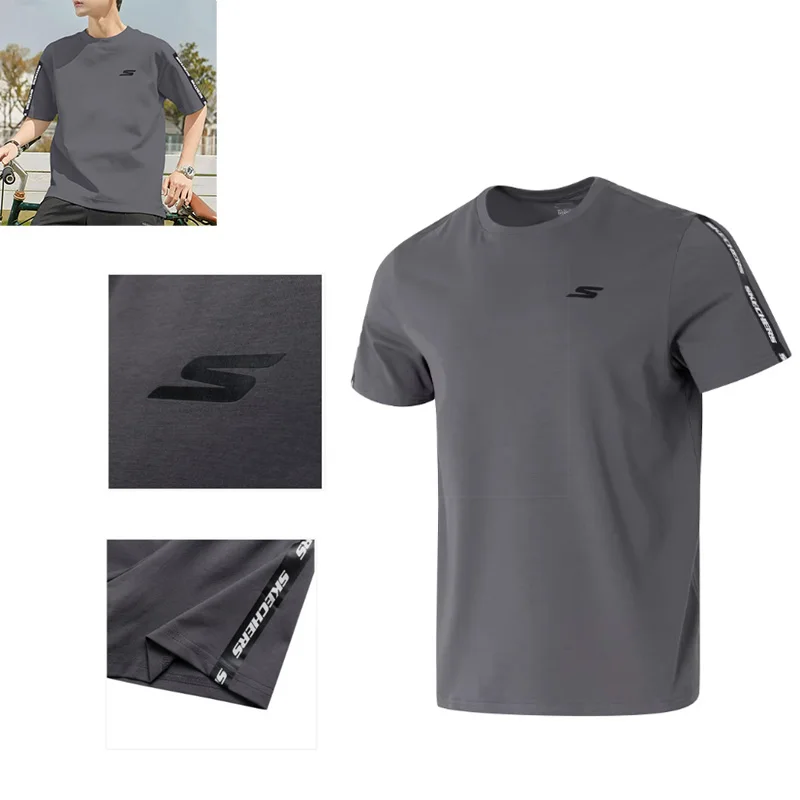 

Skechers Men's Short Sleeve T-Shirt Breathable Casual Cotton Tee P225M270-00Z8