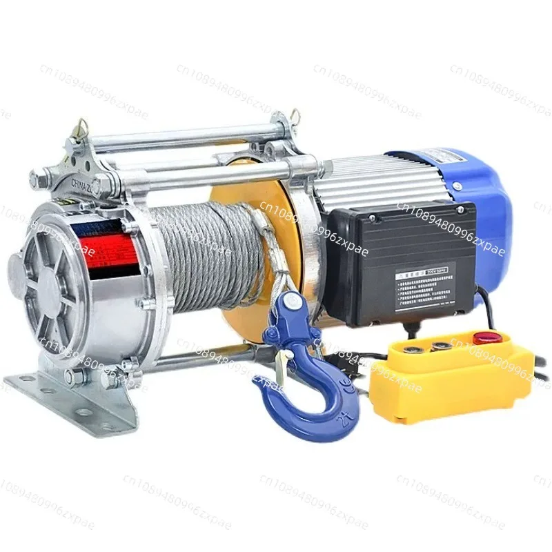 fast electric hoist silent freight elevator decoration lifting 1t-1.2t 220V hoist winch  household crane