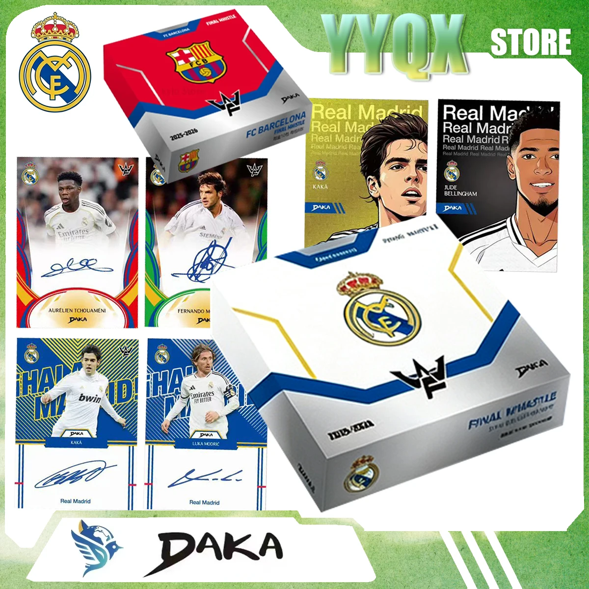 daka-2025-2026-nuovo-fischietto-finale-real-madrid-carta-collezione-calcio-regalo-sorpresa-originale-giocattolo-ornamento-per-ragazzi-raro