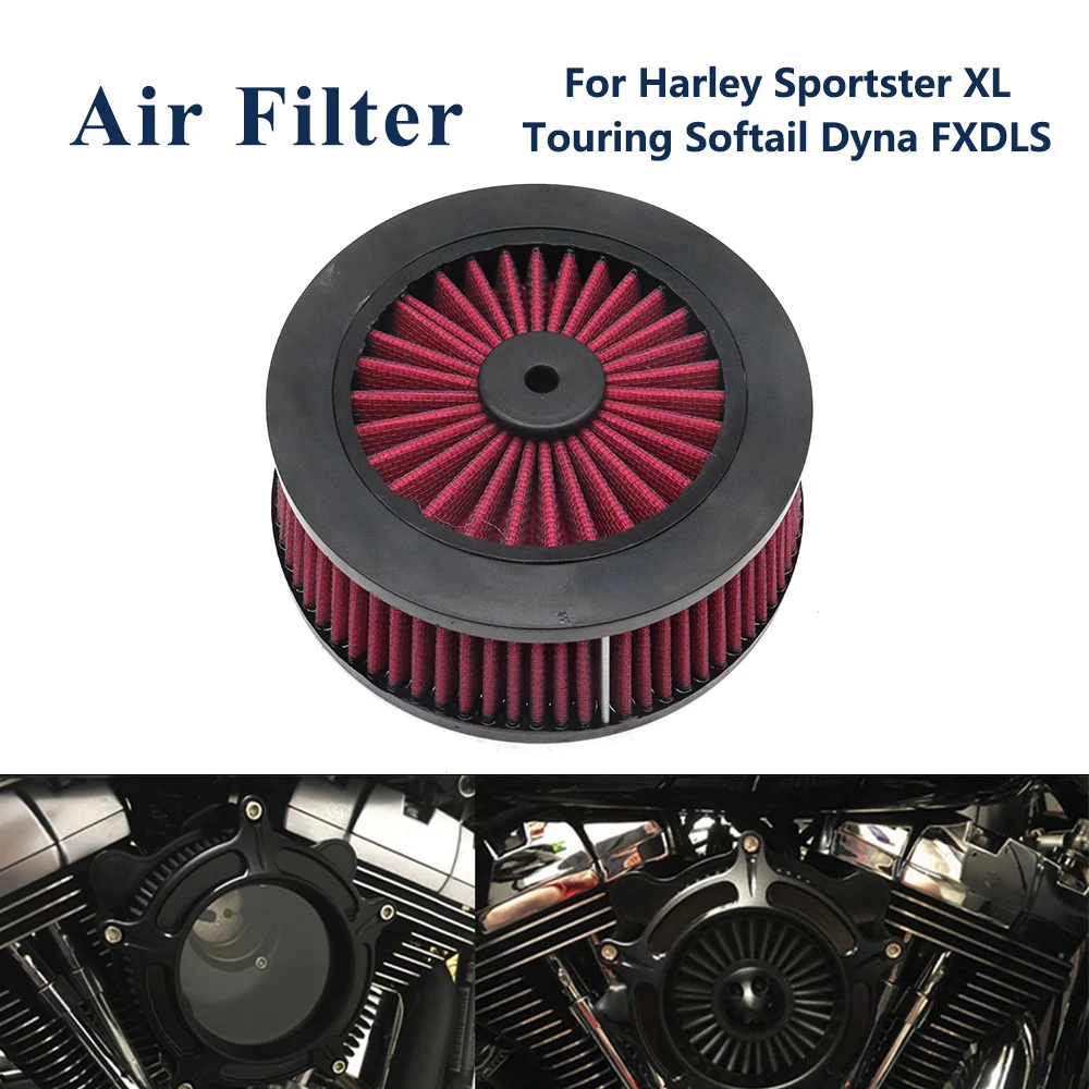 

For Harley Sportster XL Touring Softail Dyna FXDLS Motorcycle High Flow Air Filter Engine Intake Cleaner Accessories