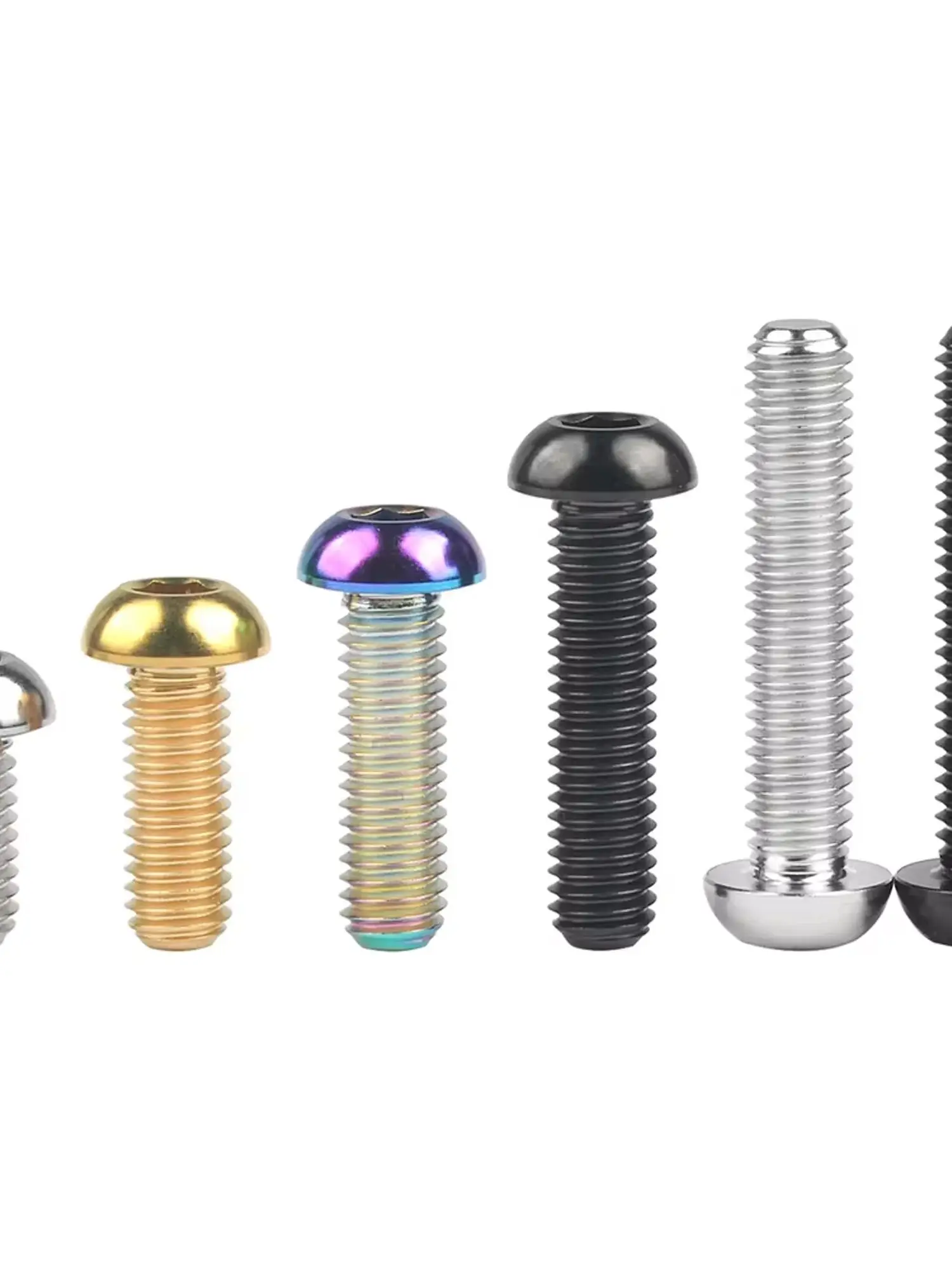 AliExpress Wanyifa Titanium Bolt M6x12/16/20/25/30mm Hex Head Screws for Bicycle Motorcycle Car 4/10pcs