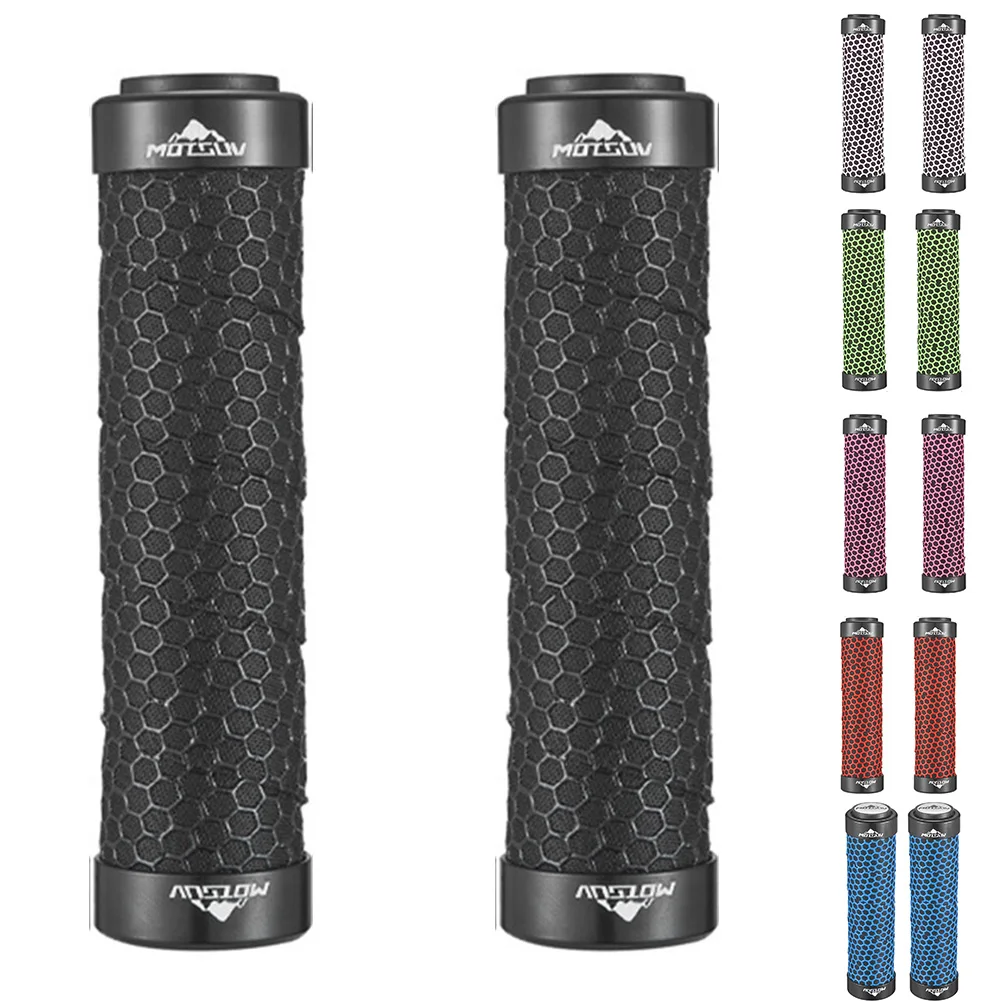 Bilateral Lock Grip Premium Bilateral Locking Bicycle Grip Ergonomic PU EVA Grip with Double Aluminum Alloy Lock Rings