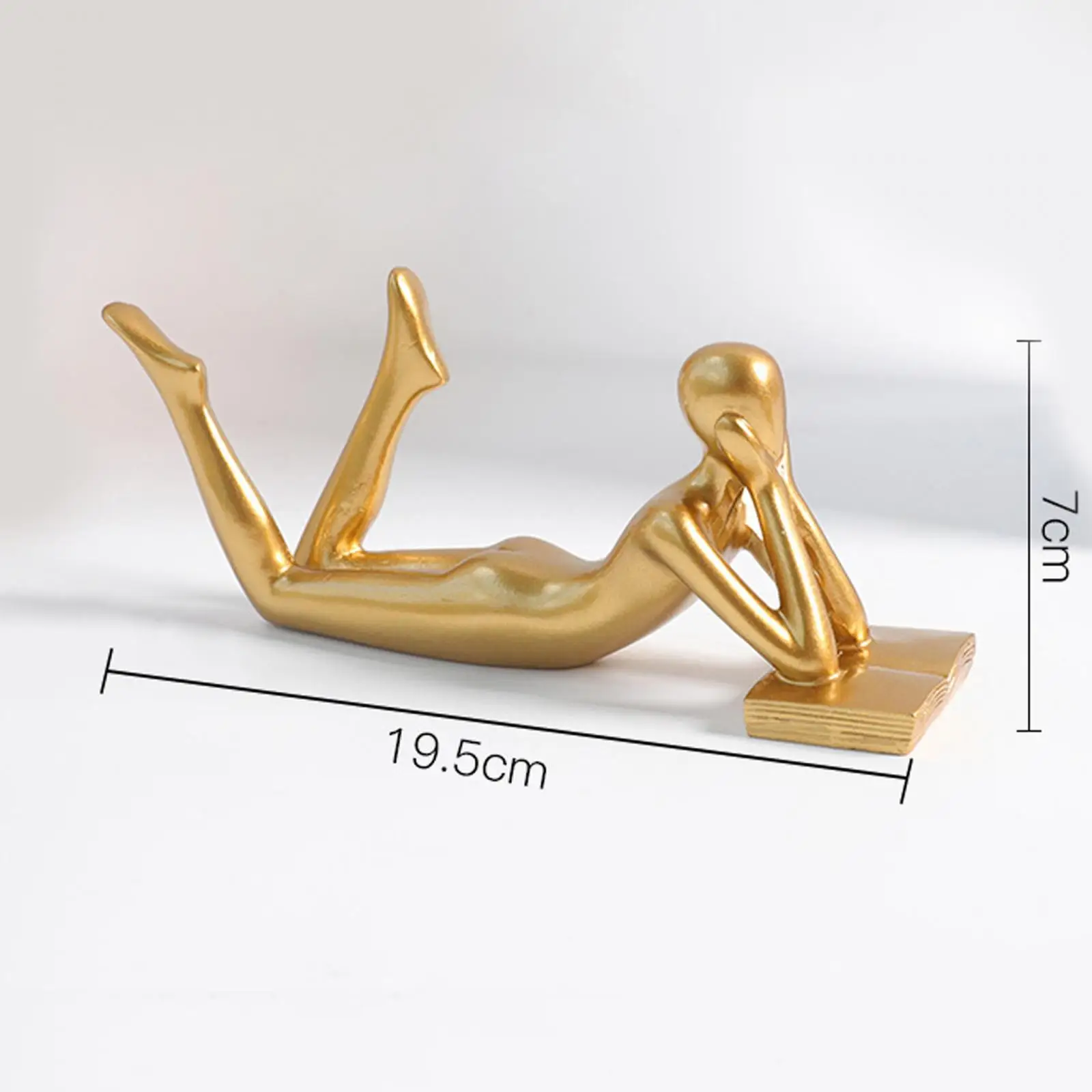 抽象思想家像ゴールデン収集価値のある装飾図書館ホテルオフィス用